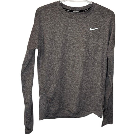 Nike grey running Dri-Fit long sleeve shirt size S - Picture 4 of 7